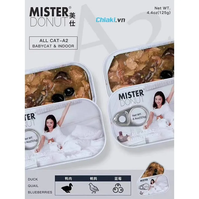 Pate cho m&egrave;o Mister Donut A-series
