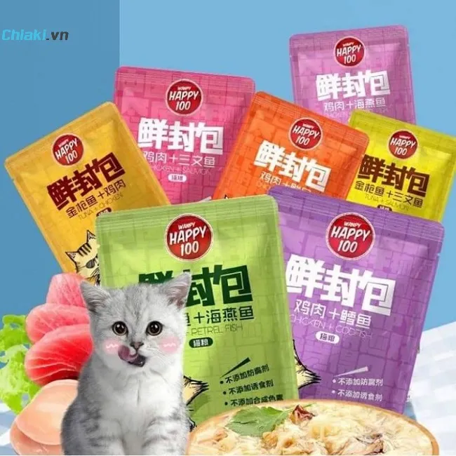 Pate cho m&egrave;o Wanpy Happy