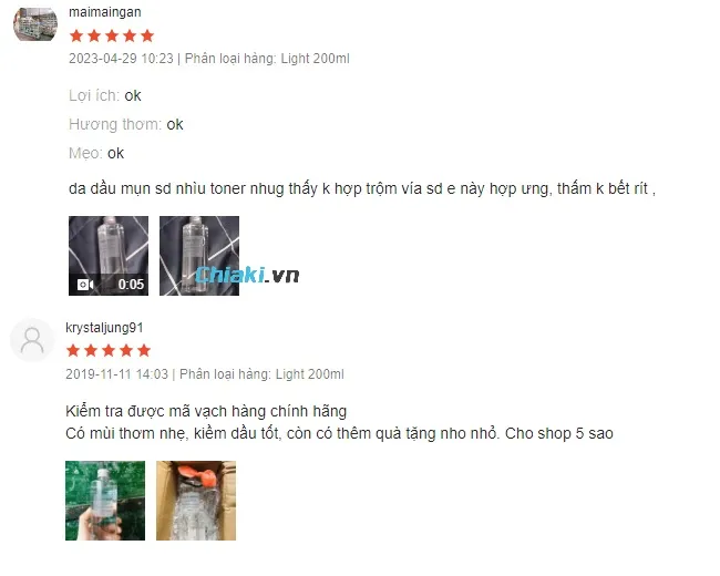 Review Nước Hoa Hồng Muji Light Toning water Cho Da Nhạy Cảm Thi&ecirc;n Dầu