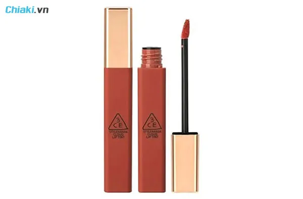 Son m&agrave;u hồng cam 3CE Cloud Lip Tint Active Lady m&agrave;u hồng cam nude