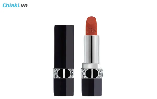 son đỏ berry Dior Velvet 840 Rayonnate m&agrave;u đỏ gạch