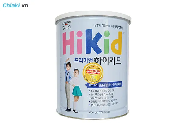 Sữa tăng chiều cao cho b&eacute; 1 tuổi Hikid Premium t&aacute;ch b&eacute;o