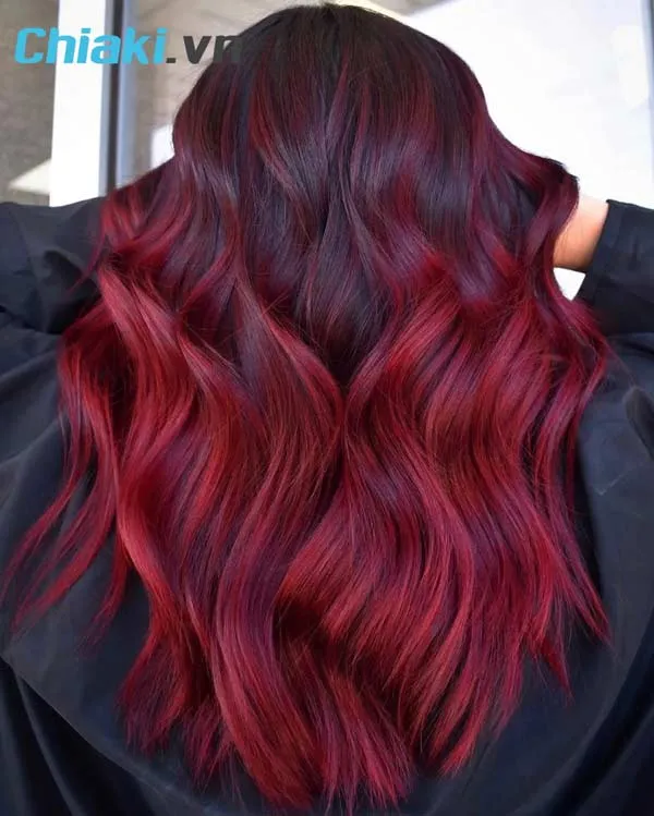 T&oacute;c n&acirc;u đỏ cherry phai ra m&agrave;u g&igrave;