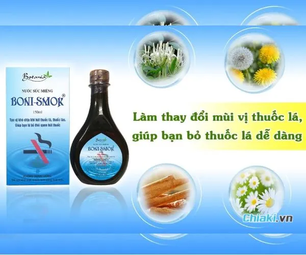 Nước s&uacute;c miệng Boni Smok