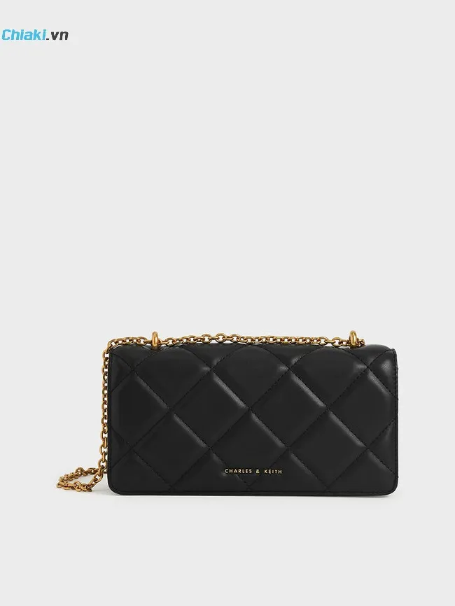 T&uacute;i đeo ch&eacute;o Charles & Keith Quilted Pouch