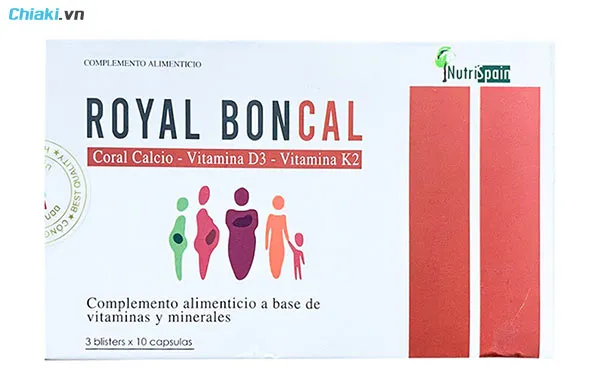 thực phẩm chức năng bổ sung canxi cho b&agrave; bầu Royal Boncal