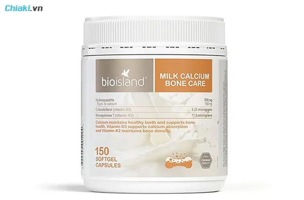 thực phẩm chức năng bổ sung canxi cho b&agrave; bầu Bio Island Milk Calcium Bone Care