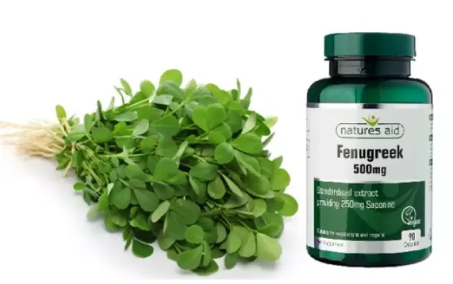 Vi&ecirc;n uống hỗ trợ lợi sữa Fenugreek Natures Aid 500mg của Anh