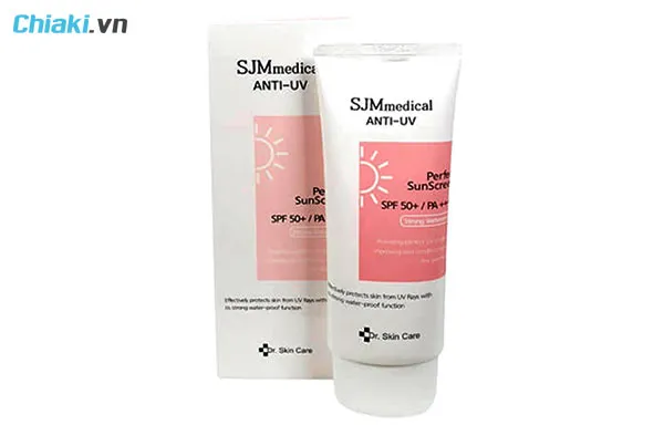 bao b&igrave; thiết kế của kem chống nắng SJM