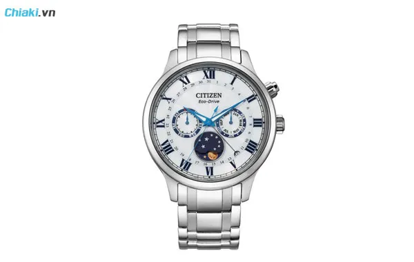 đồng hồ citizen eco drive 6 kim Moonphase AP1050-81A