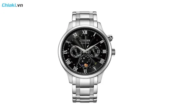 đồng hồ citizen eco drive 6 kim Moonphase AP1050-81E