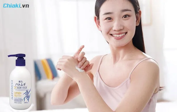 c&aacute;ch sử dụng Kem chống nắng hatomugi
