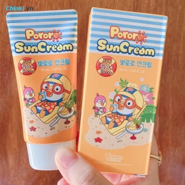 Kem chống nắng cho b&eacute; Pororo Sun Cream SPF 50+ PA+++