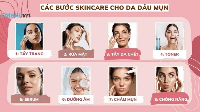 C&aacute;ch chăm s&oacute;c da dầu mụn hiệu quả