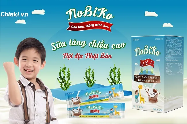 Sữa Fujina Nobiko hỗ trợ bổ sung canxi, tăng chiều cao cho trẻ