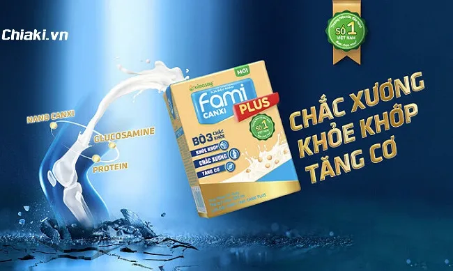 Sữa tươi Fami Canxi hỗ trợ tăng chiều cao cho b&eacute;