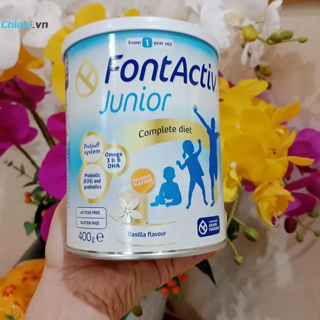 Sữa bột FontActiv Junior hỗ trợ tăng chiều cao cho b&eacute;
