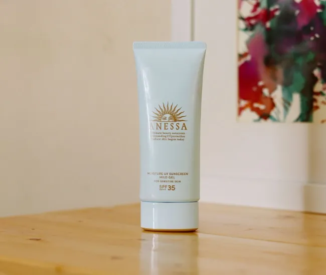 Kem chống nắng Anessa cho da dầu nhạy cảm Moisture UV Sunscreen Mild Gel