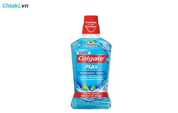 nước s&uacute;c miệng trị s&acirc;u răng Colgate Plax Peppermint Fresh