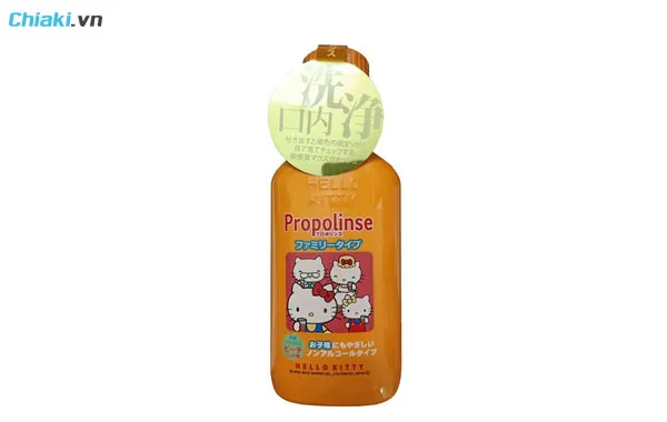 nước s&uacute;c miệng kh&ocirc;ng cồn Propolinse Hello Kitty