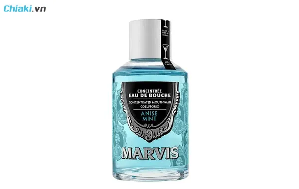 nước s&uacute;c miệng kh&ocirc;ng cồn Marvis Anise Mint Concentrated Mouthwash