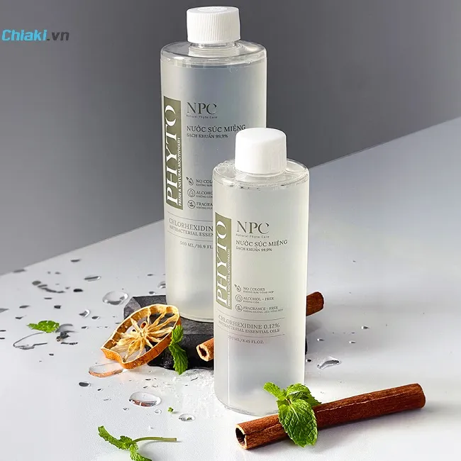 Nước s&uacute;c miệng Phyto tinh dầu thi&ecirc;n nhi&ecirc;n
