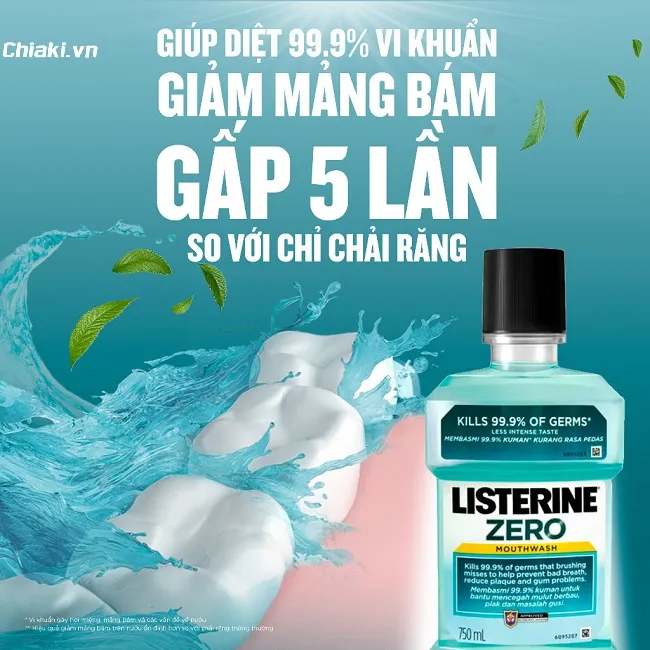 Nước s&uacute;c miệng Listerine Cool Mint