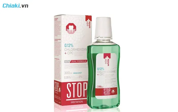 nước s&uacute;c miệng trị s&acirc;u răng Stop Irritation Edelwhite