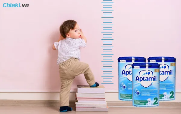 Sữa Aptamil hỗ trợ tăng chiều cao