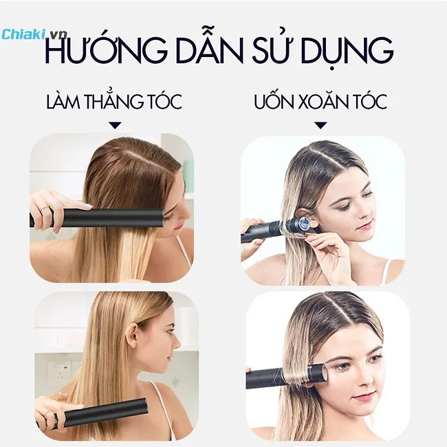 Sử dụng lược điện với c&aacute;c loại t&oacute;c