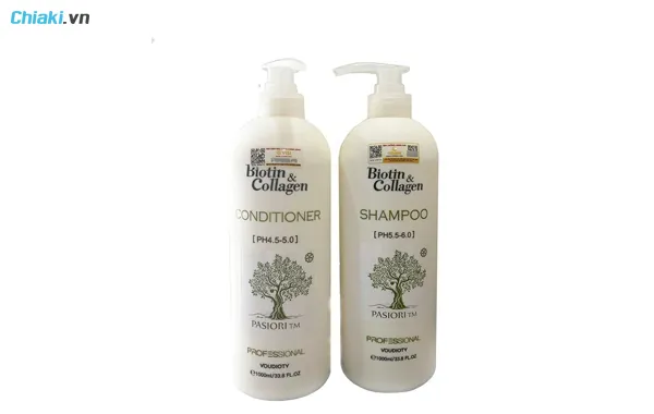 dầu gội cho t&oacute;c uốn Biotin Collagen trắng