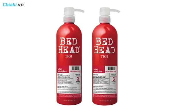 dầu gội cho t&oacute;c uốn Tigi đỏ 3 Bed Head Urban Antidotes Resurrection