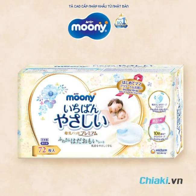 Miếng l&oacute;t thấm sữa Moony