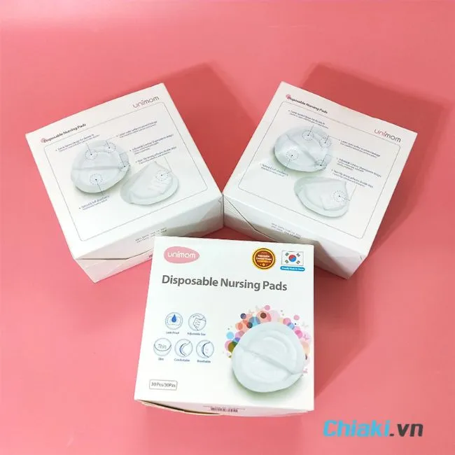 Miếng l&oacute;t thấm sữa Unimom Disposable Nursing Pads