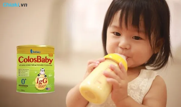 Sữa Colosbaby số 0 cung cấp lượng canxi cần thiết