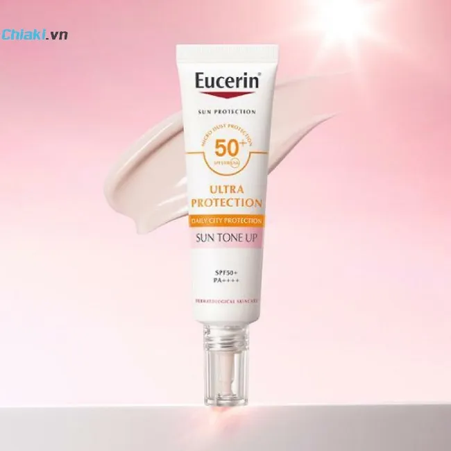 Kem Chống Nắng N&acirc;ng T&ocirc;ng Eucerin Sun Tone Up SPF50