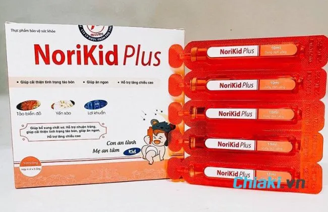 Thuốc trị t&aacute;o b&oacute;n cho trẻ 6 th&aacute;ng tuổi trở l&ecirc;n Norikid Plus