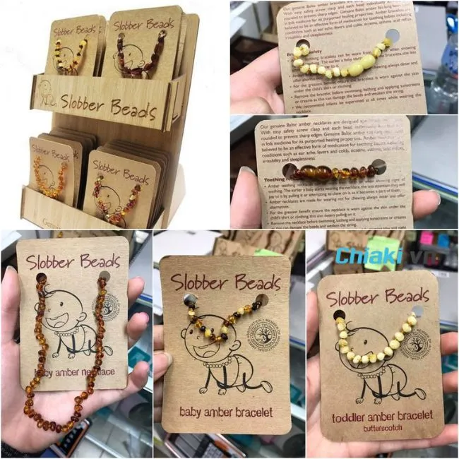 V&ograve;ng hổ ph&aacute;ch cho b&eacute; Slobber Beads&nbsp;