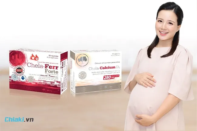 Thai được bao nhi&ecirc;u tuần th&igrave; uống sắt v&agrave; canxi?