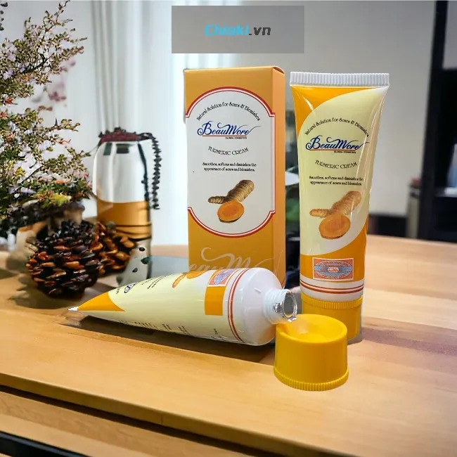Kem nghệ Beaumore Turmeric Cream trị mụn v&agrave; trị sẹo mụn