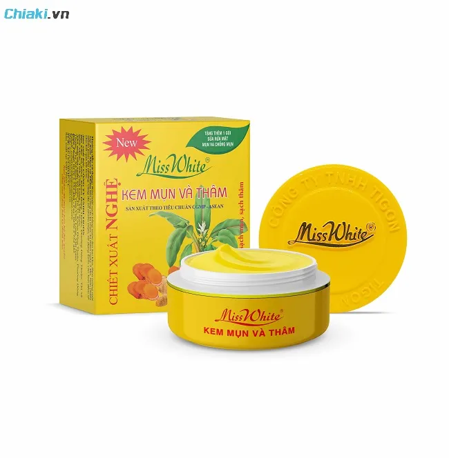Kem nghệ trị mụn Miss White trị mụn bọc, mụn đầu đen