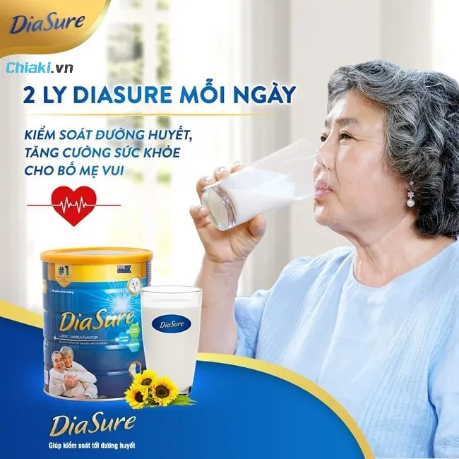 Sữa non DiaSure cho người tiểu đường
