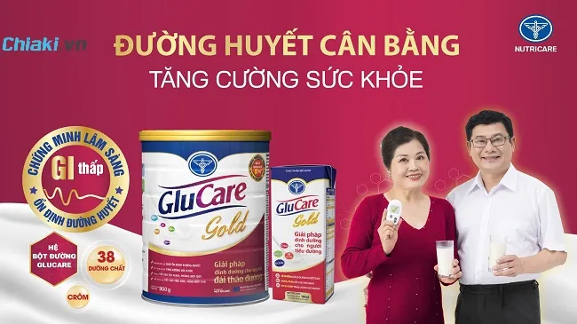 Sữa cho người tiểu đường Goldlac Glucare Gold