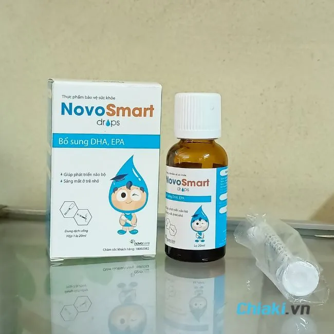 NovoSmart Drops bổ sung DHA cho trẻ sơ sinh từ 0-6 th&aacute;ng tuổi