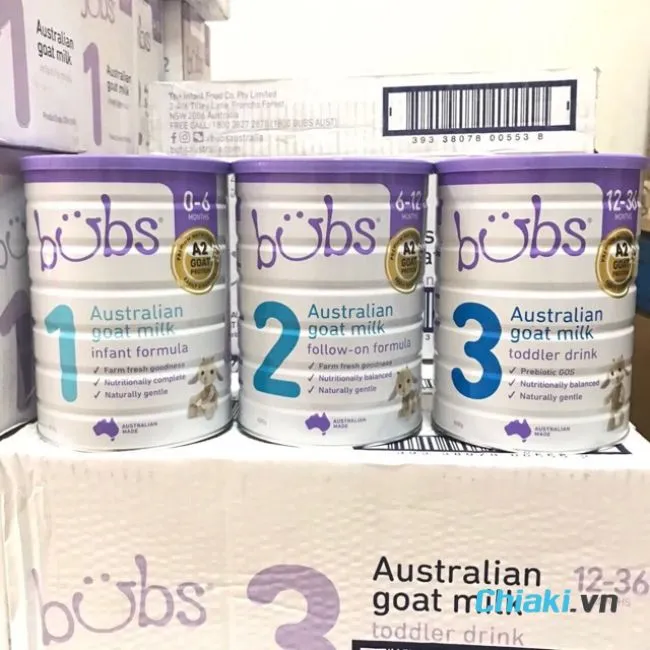 Sữa organic Bubs