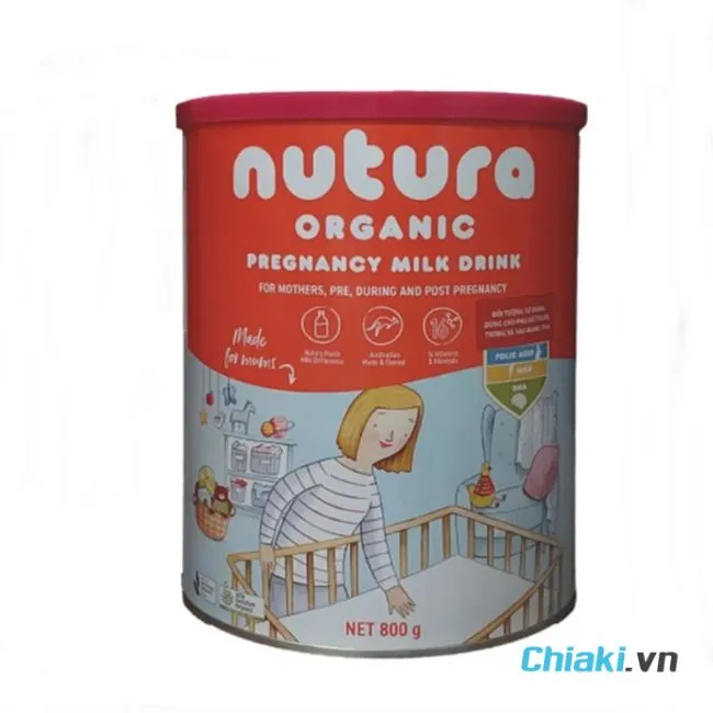 Sữa organic cho mẹ bầu Nutura