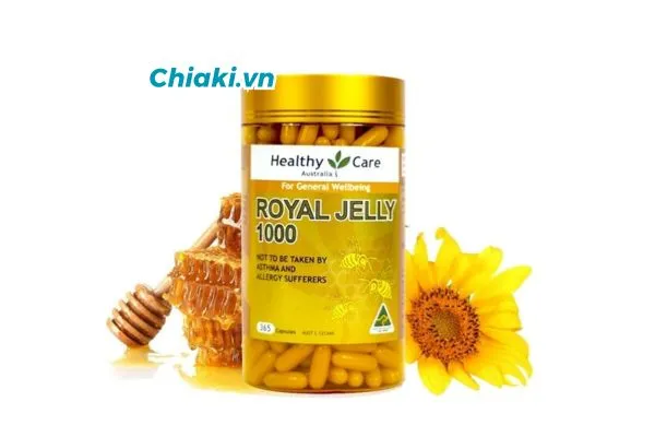 Sữa ong ch&uacute;a Royal Jelly 1000mg Healthy Care