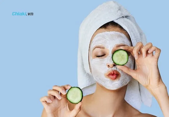 C&aacute;ch l&agrave;m trắng da mặt tại nh&agrave; bằng dưa chuột