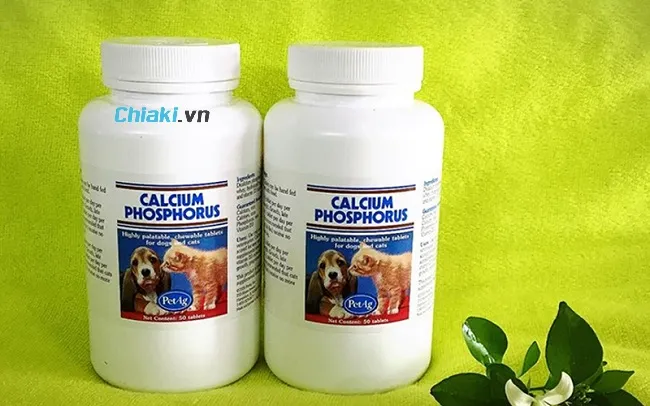 Vi&ecirc;n bổ sung canxi phốt pho PetAg cho ch&oacute; m&egrave;o