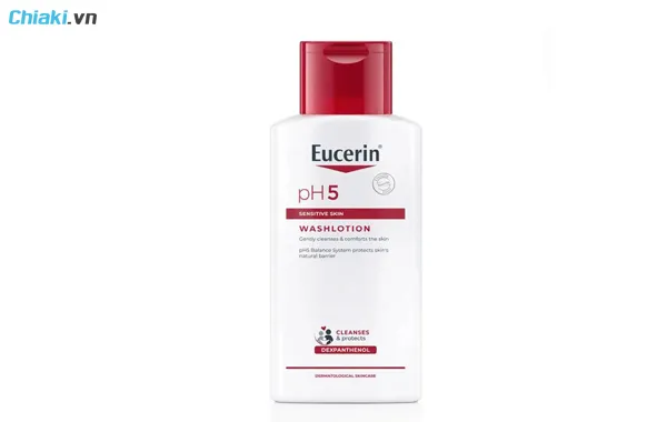 sữa tắm vi&ecirc;m da cơ địa Eucerin pH5 Washlotion